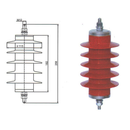 HY5WR-17/45 Ограничитель перенапряжений (ОПН) оксидно-цинковый (ZnO) для защиты конденсаторов 